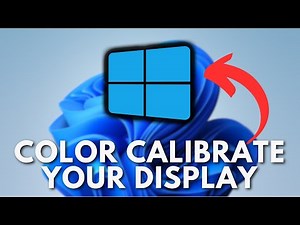 How to Color Calibrate Your Display in Windows 11