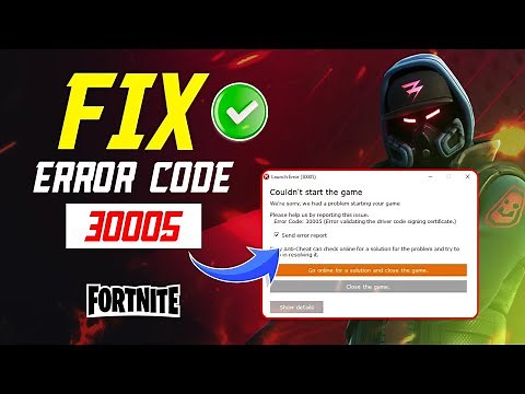 How to Fix Fortnite Error Code 30005 on PC | Fortnite Launch Error 30005