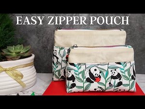 Easy Zipper Pouch Tutorial (Free Sewing Pattern)