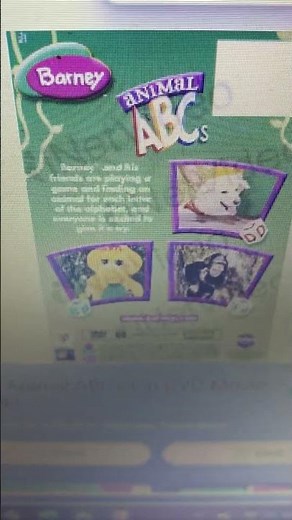 Barney Animal ABCs DVD (2008)