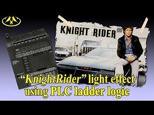 "Knight Rider" light effect using PLC Ladder Logic