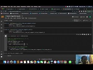 Apriori algorithm implementation