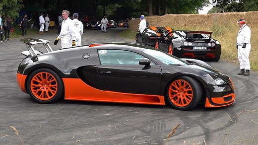 Bugatti Veyron Super Sport Acceleration and Flybys