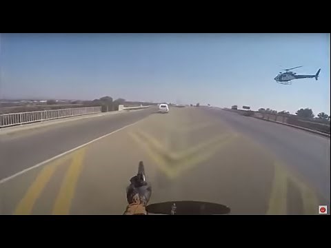 Highspeed Chase and shootout with stolen vehicle