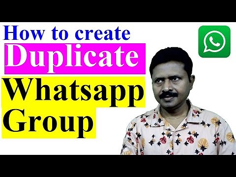 How to create duplicate WhatsApp Group