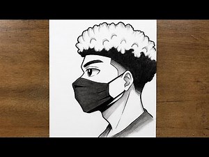 Easy Afro Boy Drawing Tutorial | Clean Line Art