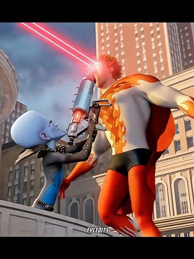 Megamind vs metro man the final showdown!💥🥶|#megamind #shorts #edit #animation #entertainment