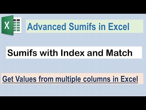 Sumifs with Index Match formula in Excel:- Get results from multiple columns