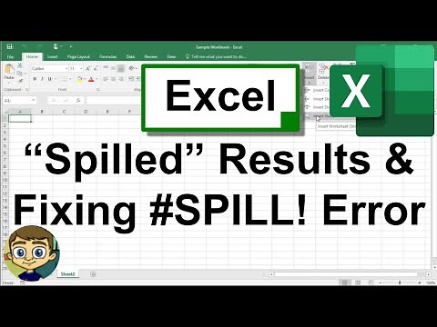 Excel Spilled Results and Fixing the SPILL! Error