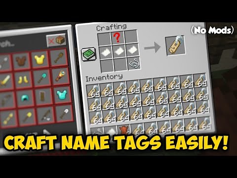 How to Craft/Make a Name Tag in Minecraft - Ultimate Guide