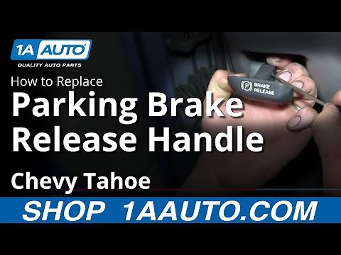 How to Replace Parking Brake Release Handle 95-00 Chevy Tahoe