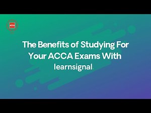 The benefits of studying for your ACCA exams with learnsignal