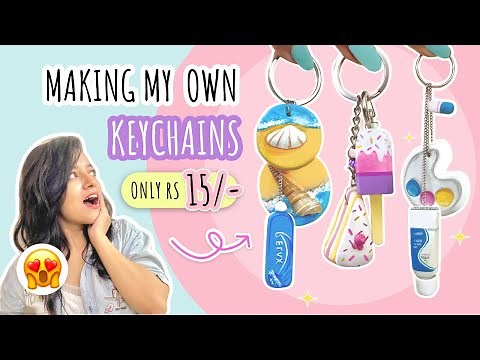 Making my own Keyrings 😍 | DIY Customising Keychains + QnA