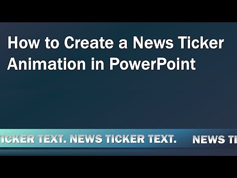 How to Create a Looping News Ticker Animation in PowerPoint
