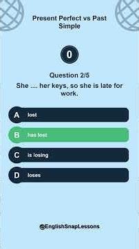 Present Perfect vs Past Simple | 5 English Questions 🇬🇧 | Shorts #easyenglisheveryday #grammar