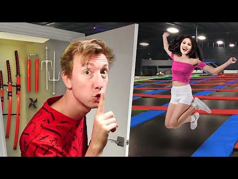 I Built a Secret Weapons Room in a Trampoline Park