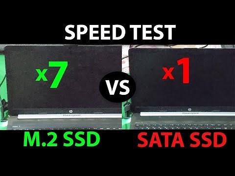 M.2 SSD VS SATA SSD speed test 2022