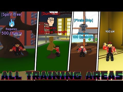 ALL Training Areas in Anime Fighting Simulator - IN DETAIL
