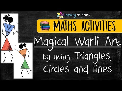Warli Art by Basic Geometrical Shapes | Maths activity
