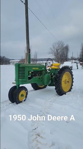 1950 John Deere A #2cylinder #antique #johndeere #tractor #vintage