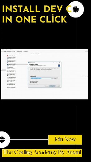 Install Dev c/c++ in one click