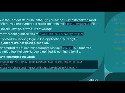 Externalizing Log4J2 Configuration for Java EE Applications