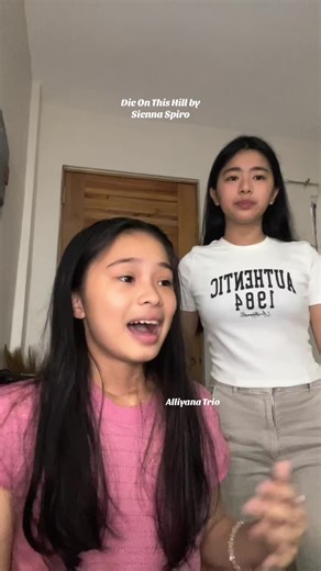 Alliyana Trio Sings 'Die On This Hill' Cover