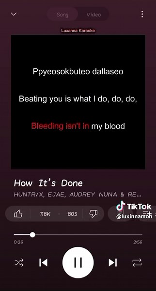 Karaoke Full Version: HOW IT'S DONE by Huntrix