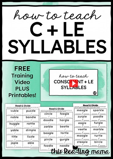How to Teach Final Stable Syllables - This Reading Mama
