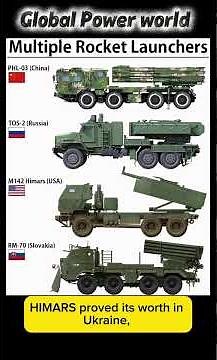 4 Most Powerful Rocket Launchers on Earth 🔥 (PHL‑03 • TOS‑2 • HIMARS • RM‑70) #shorts #usa