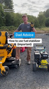 116K views · 2.2K reactions | How and why it's important to use fuel stabilizer. It's on sale right now at NAPA Auto Parts and NAPAOnline.com. Just look for STA-BIL "Storage". You should only need an 8oz bottle unless you're living my dream life and have a boat and dirt bike. Love, Dad | Dad Advice From Bo | Facebook