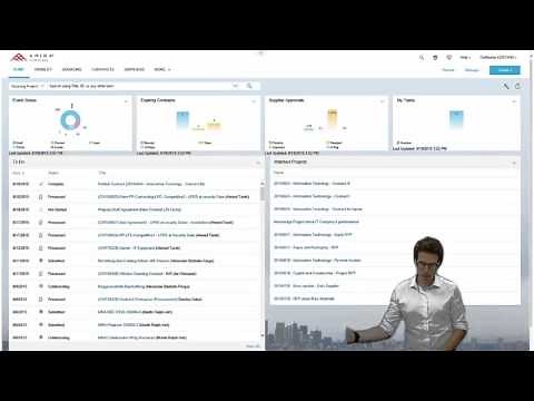 Ariba Sourcing with New UI - Demo of basic functionalities