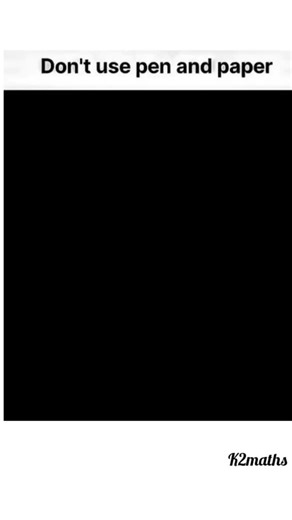 K2Maths on Instagram: "(Day-01) Don't Use Pen & Paper #maths #k2maths #logicalreasoning question viral trending shorts"