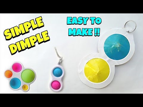How To Make a Simple Dimple | Homemade Fidget Toy Out of Paper | DIY Simple Dimple Pop It