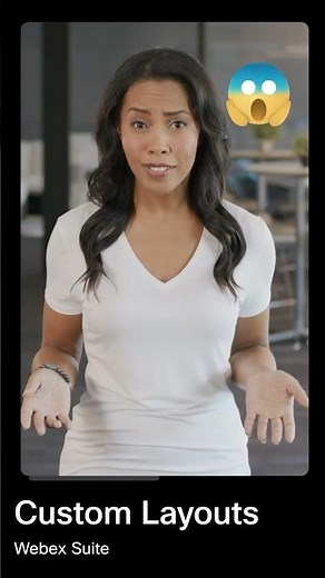 Customize your meeting layout with Webex Suite