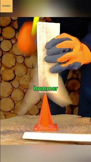 Why This Wood Splitting Method Is Smarter and Safer 🔥🪓#technology
