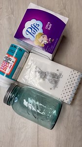 7.3K views · 219 reactions | My hubby found these beautiful blue mason jars on clearance (can't tell you how much I adore that he finds things like this for me!) and I found some really pretty bunny napkins at TJMaxx...so lets make a fun tissue holder! Psst...watch till the end, i share my secret for getting the tissues in the jar so they come out like the box! Thanks so much for watching and sprinkling all the crazy pants diy fun! | Blessings Craft Therapy | Facebook