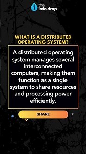 Distributed OS: How Multiple Systems Work as One #theinfodrop #shorts