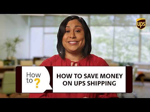 How To Save Money On UPS Shipping