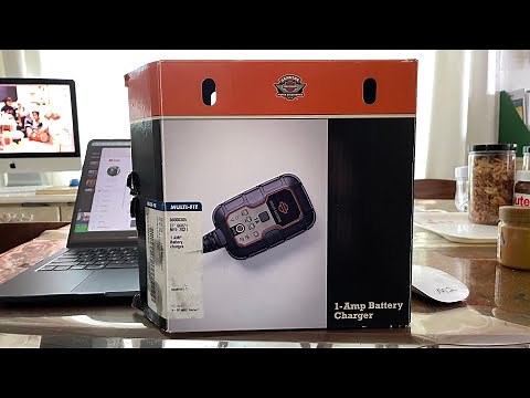 How To Charge Motorcycle Battery Using Harley Davidson 1-Amp Battery Charger