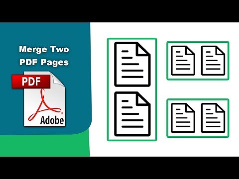 How to Combine Two Pages into a Single Page in a PDF Document using Adobe Acrobat Pro DC