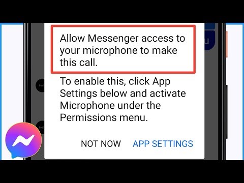 Allow Messenger Access To Your Microphone To Make This Call