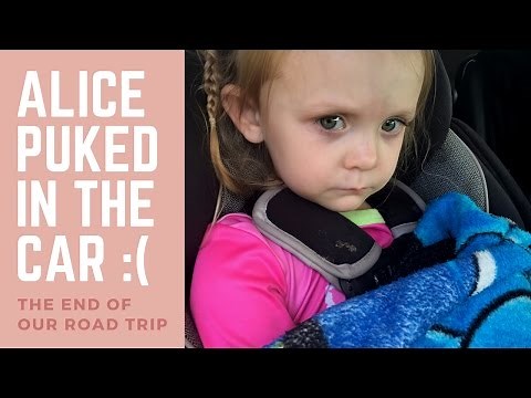 Alice Puked in the Car | Kid Gets Car Sick
