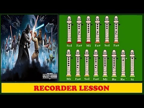 Star Wars (Main Theme) | Recorder Notes Tutorial ♪♪♪