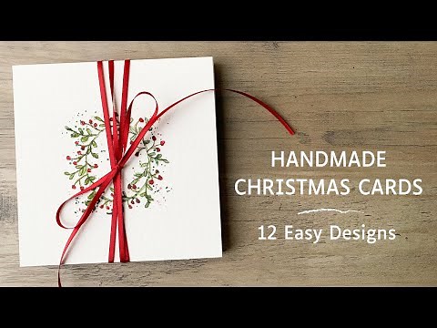 12 Easy DIY Christmas Card Ideas (Ink + Watercolor)