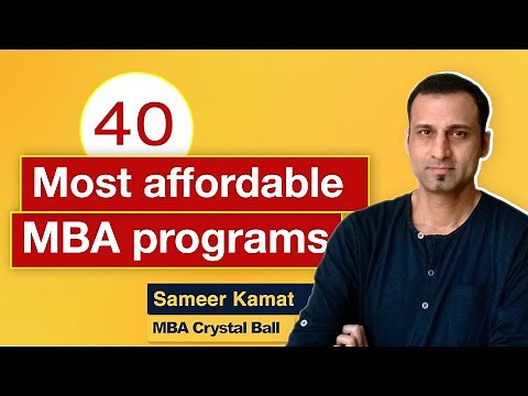 40 Most affordable MBA programs with low fees