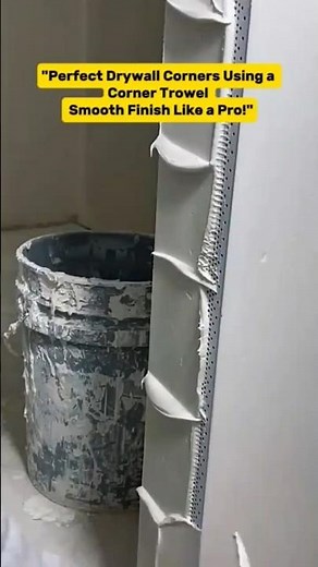 "Perfect Drywall Corners Using a Corner Trowel | Smooth Finish Like a Pro!"