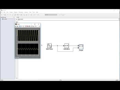 How to use MATLAB Simulink derivative block