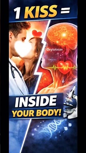 Your Body's Reaction to a Kiss (Explained) #science #biology #love
