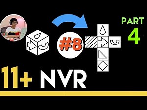 11 Plus Non Verbal Reasoning - Type 8 : Nets and Cubes (Cube to Nets) - Part 4 | Lessonade